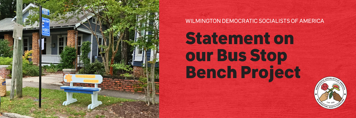 Statement on Our Bus Stop Bench Project